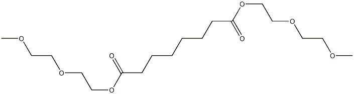 Octanedioic acid bis[2-(2-methoxyethoxy)ethyl] ester Struktur