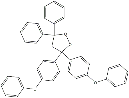 3,3-Bis(4-phenoxyphenyl)-5,5-diphenyl-1,2-dioxolane Struktur