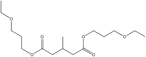 3-Methylglutaric acid bis(3-ethoxypropyl) ester Struktur