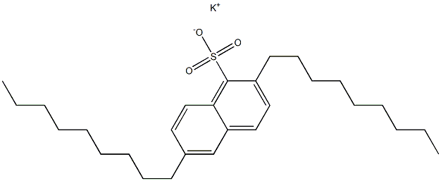 2,6-Dinonyl-1-naphthalenesulfonic acid potassium salt Struktur