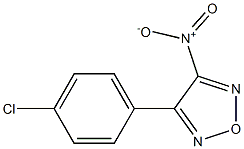 3-(4-Chlorophenyl)-4-nitrofurazan Struktur