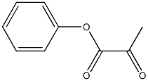 2-Oxopropionic acid phenyl ester Struktur