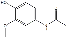 N-(3-Methoxy-4-hydroxyphenyl)acetamide Struktur