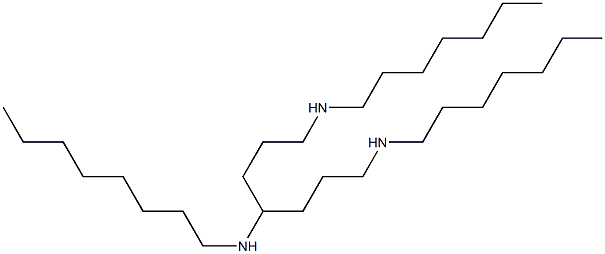 N,N''-Diheptyl-N'-octylheptane-1,4,7-triamine Struktur