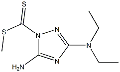 5-Amino-3-(diethylamino)-1H-1,2,4-triazole-1-dithiocarboxylic acid methyl ester Struktur