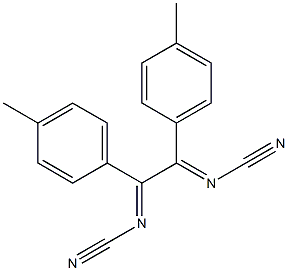 1,2-Bis(cyanoimino)-1,2-bis(4-methylphenyl)ethane Struktur