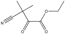 3-Cyano-3-methyl-2-oxobutanoic acid ethyl ester Struktur