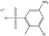 3-Amino-5-chloro-6-methylbenzenesulfonic acid lithium salt Struktur