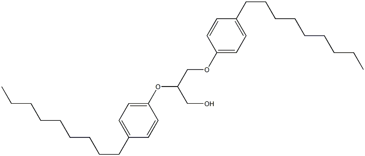 1,2-Bis(4-nonylphenoxy)-3-propanol Struktur