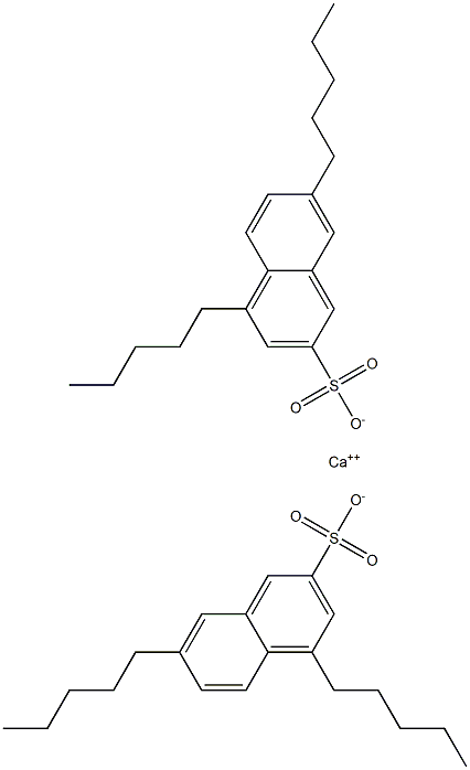 Bis(4,7-dipentyl-2-naphthalenesulfonic acid)calcium salt Struktur