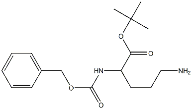 5-Amino-2-benzyloxycarbonylaminovaleric acid tert-butyl ester Struktur