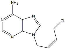 9-[(Z)-4-Chloro-2-butenyl]-9H-purin-6-amine Struktur