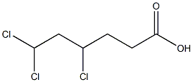 4,6,6-Trichlorohexanoic acid Struktur