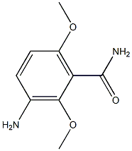 3-Amino-2,6-dimethoxybenzamide Struktur