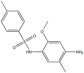 N-(2-Methoxy-4-amino-5-methylphenyl)-4-methylbenzenesulfonamide Struktur