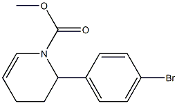 2-(4-Bromophenyl)-1,2,3,4-tetrahydropyridine-1-carboxylic acid methyl ester Struktur