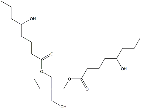 Bis(5-hydroxyoctanoic acid)2-ethyl-2-(hydroxymethyl)-1,3-propanediyl ester Struktur