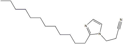 1-(2-Cyanoethyl)-2-dodecyl-1H-imidazole Struktur