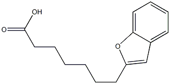 7-(Benzofuran-2-yl)heptanoic acid Struktur