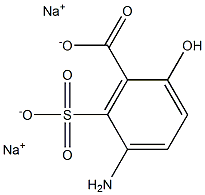 5-Amino-6-sulfosalicylic acid disodium salt Struktur