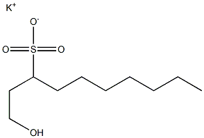 1-Hydroxydecane-3-sulfonic acid potassium salt Struktur