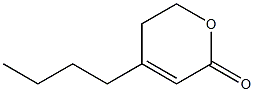 4-Butyl-5,6-dihydro-2H-pyran-2-one Struktur