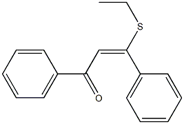 1,3-Diphenyl-3-(ethylthio)-2-propen-1-one Struktur