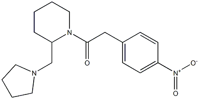 1-[(4-Nitrophenyl)acetyl]-2-(1-pyrrolidinylmethyl)piperidine Struktur