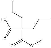 Dipropylmalonic acid 1-methyl ester Struktur