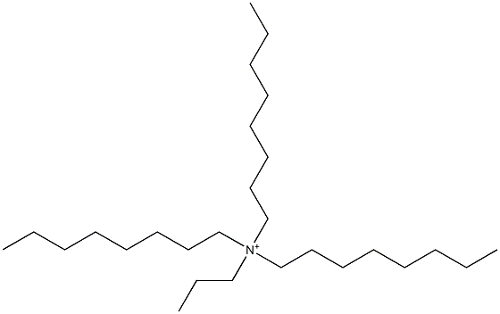 Propyltrioctylaminium Struktur