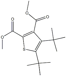 4,5-Di-tert-butylthiophene-2,3-dicarboxylic acid dimethyl ester Struktur