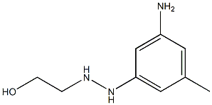 2-[2-(3-Amino-5-methylphenyl)hydrazino]ethanol Struktur