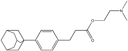 1-[4-[2-[2-(Dimethylamino)ethoxycarbonyl]ethyl]phenyl]adamantane Struktur