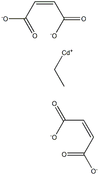 Bis(maleic acid 1-ethyl)cadmium salt Struktur