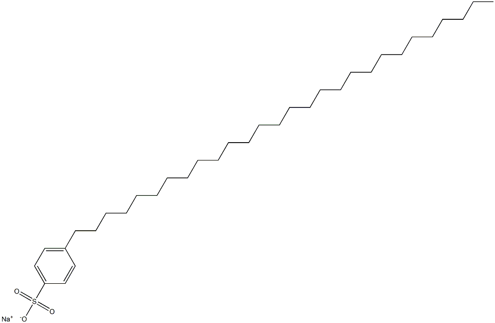 4-Octacosylbenzenesulfonic acid sodium salt Struktur