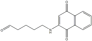 5-[(1,4-Dihydro-1,4-dioxonaphthalen)-2-ylamino]pentanal Struktur