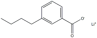 3-Butylbenzoic acid lithium salt Struktur