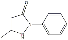 3-Methyl-1-phenylpyrazolidin-5-one Struktur