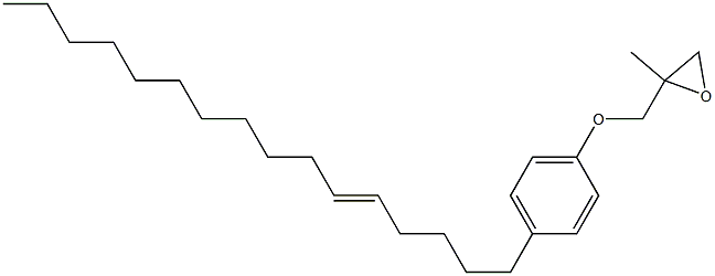 4-(5-Hexadecenyl)phenyl 2-methylglycidyl ether Struktur