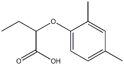 2-(2,4-Dimethylphenoxy)butanoic acid Struktur