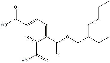 1,2,4-Benzenetricarboxylic acid dihydrogen 1-(2-ethylhexyl) ester Struktur