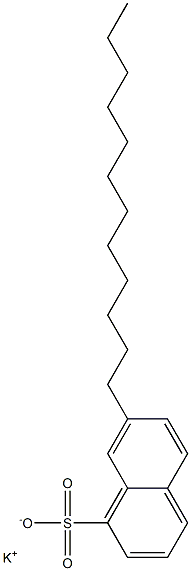 7-Dodecyl-1-naphthalenesulfonic acid potassium salt Struktur