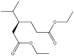 [S,(+)]-3-Isopropyladipic acid diethyl ester Struktur