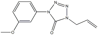 1-(3-Methoxyphenyl)-4-(2-propenyl)-1H-tetrazol-5(4H)-one Struktur