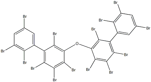 (2,3,5-Tribromophenyl)(2,3,4,6-tetrabromophenyl) ether Struktur