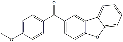 2-(4-Methoxybenzoyl)dibenzofuran Struktur