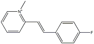 2-(4-Fluorostyryl)-1-methylpyridinium Struktur