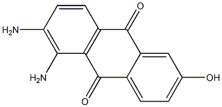 2-Hydroxy-5,6-diaminoanthraquinone Struktur