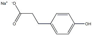 3-(4-Hydroxyphenyl)propionic acid sodium salt Struktur