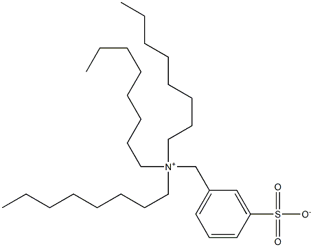 N,N,N-Trioctyl-3-sulfonatobenzenemethanaminium Struktur